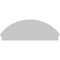 Ekena Millwork Segment Arch 3 Spoke Architectural Grade PVC Combination Pediment, 56"W x 20-7/8"H x 2-3/4"P PEDPC056X210SEG03 - alternate 2